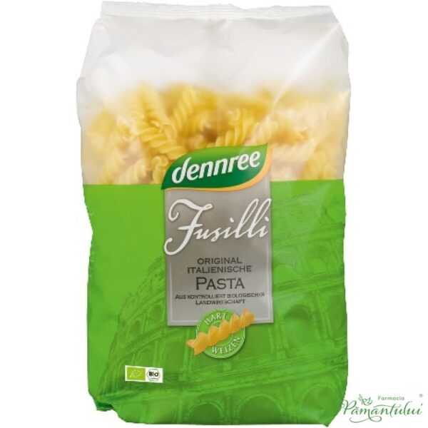 Fusilli Din Grau Dur Eco 500 G Dennree Farmacia Pamantului